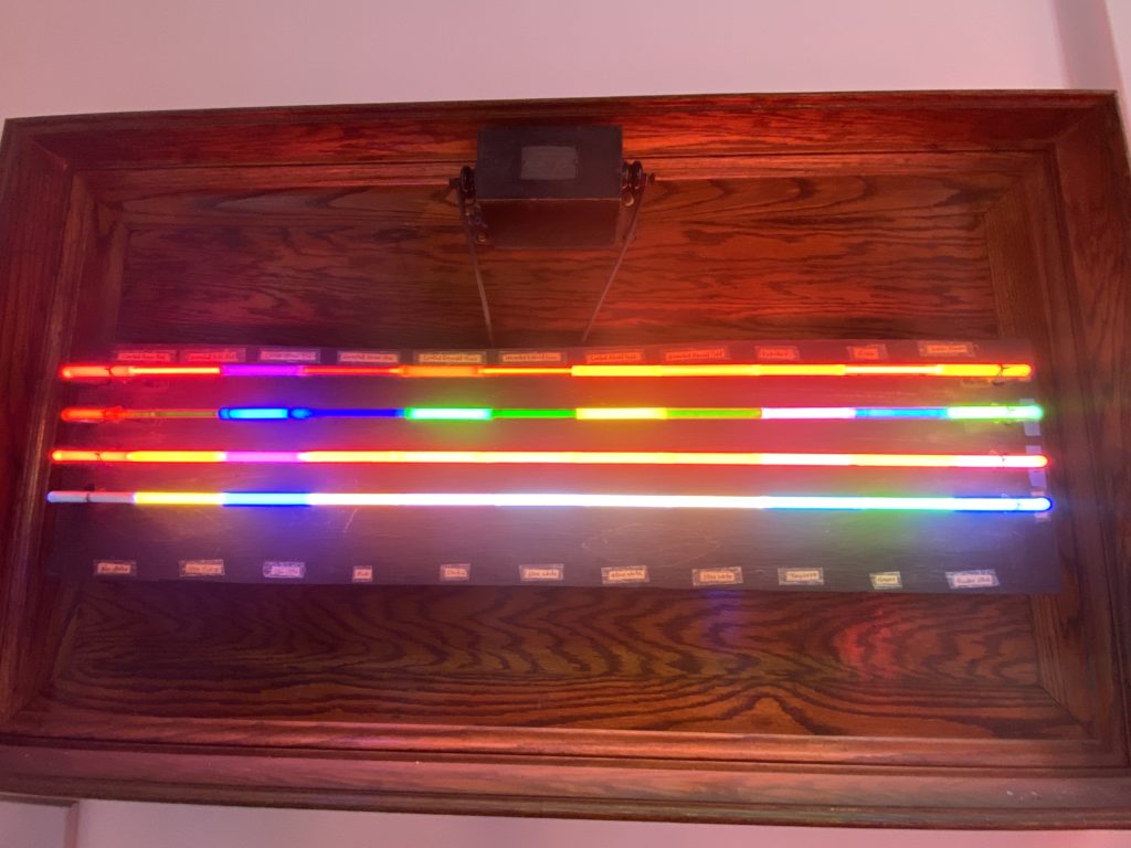 Rainbow of possible neon sign colors