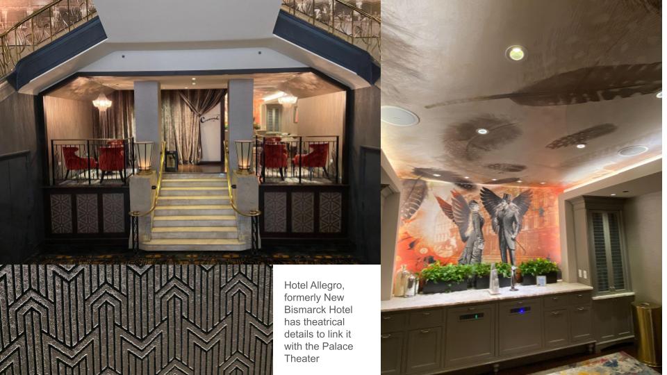 Interiors of Hotel Allegro, Chicago, IL
